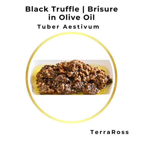 minced black summer truffle in olive oil