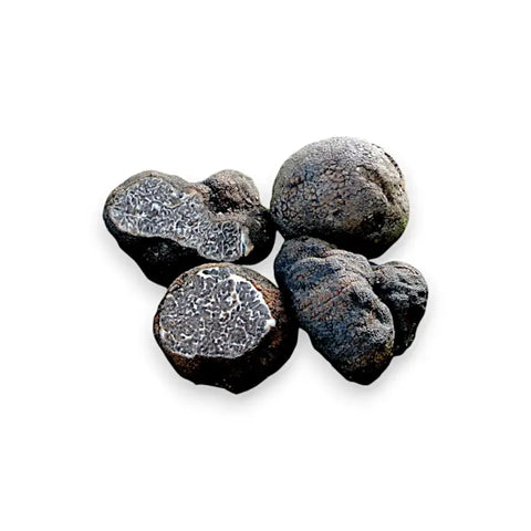 showing product picture of fresh black smooth truffle tuber macrosporum A-grade